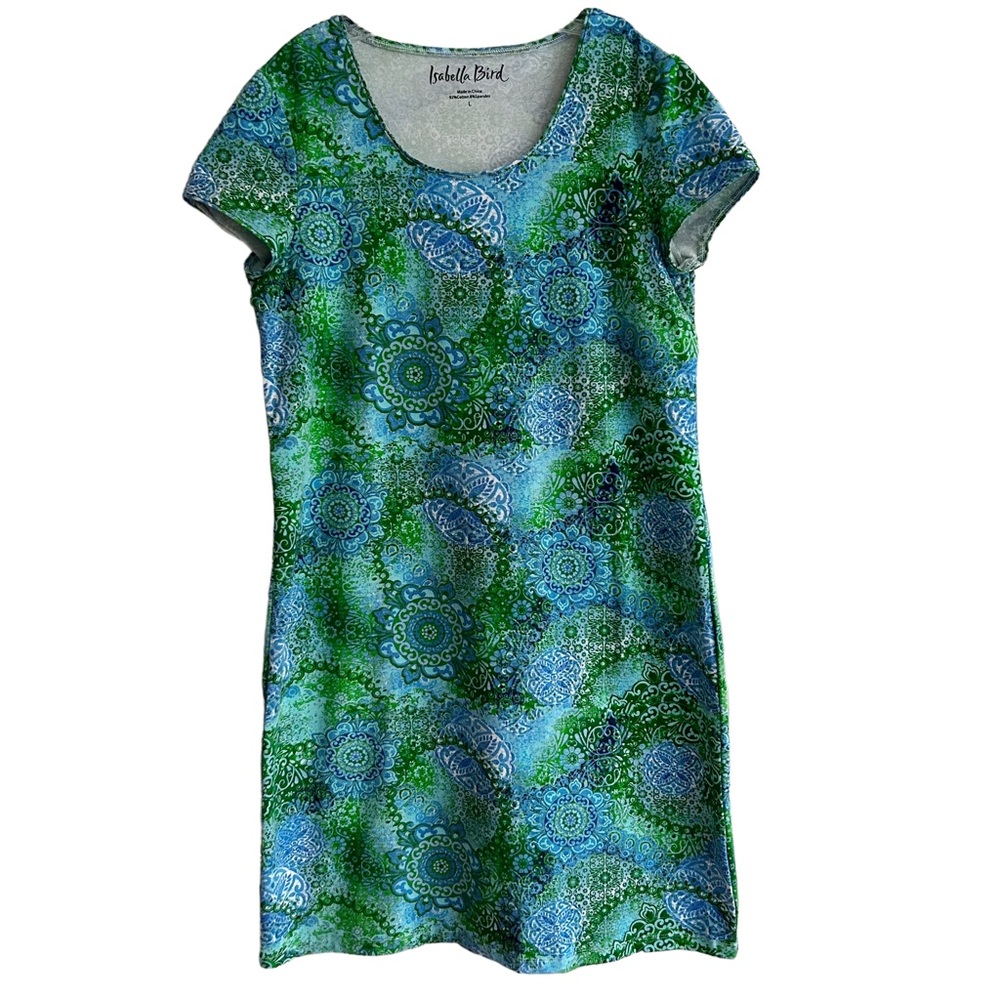Isabella Bird Ocean Mandala Cotton Dress L